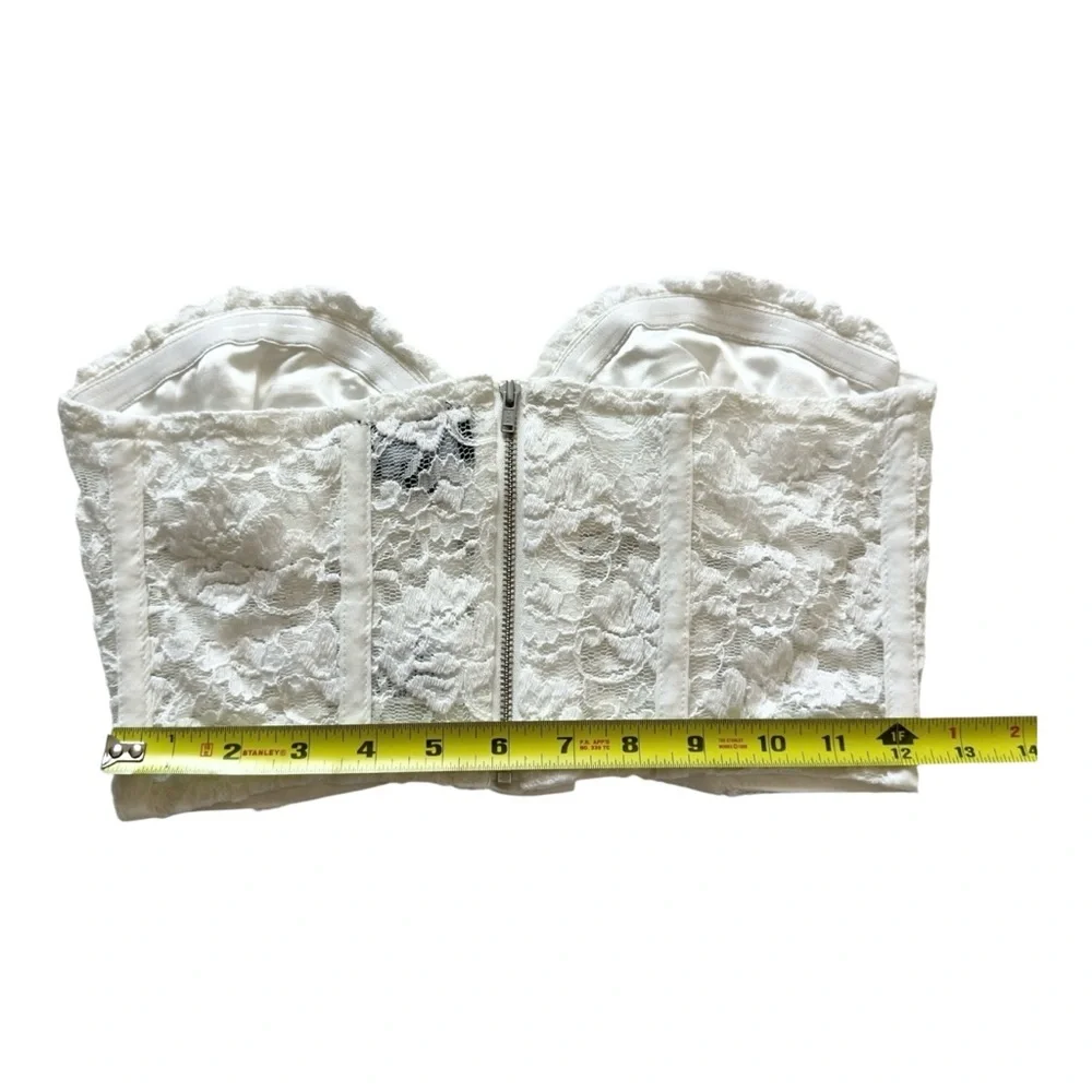 Bardot Women's Corset Bustier White Floral Size 4/XS - Picture 4 of 6